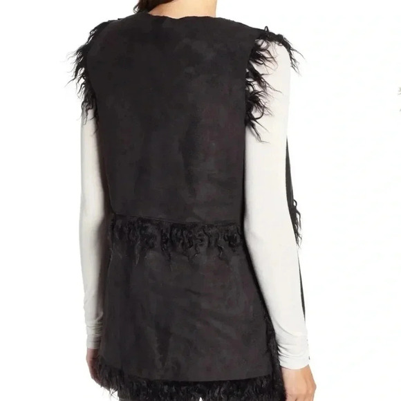 Cupcakes and cashmere vest Reversible Faux Shearling Vest - Picture 6 of 7